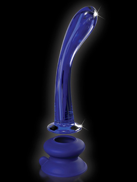 Icicles: No. 89 Glassdildo with Suction Cup, blue