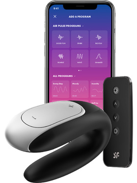 Satisfyer Connect: Double Fun, Partner Vibrator, black