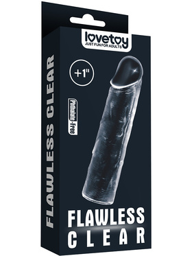 LoveToy: Flawless Clear, Penis Sleeve + 2.5 cm 