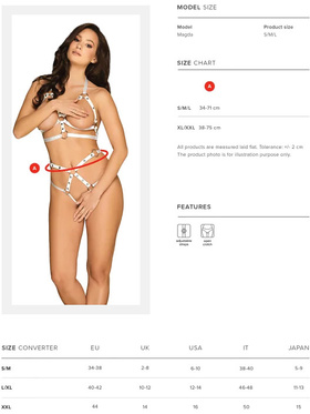 Obsessive: A758 Harness, white