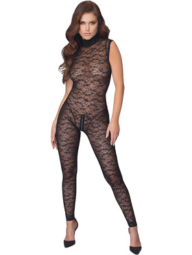 Cottelli Lingerie: Bodystocking in Lace with Zipper
