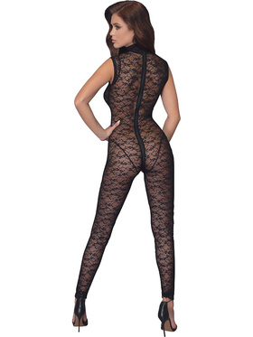 Cottelli Lingerie: Bodystocking in Lace with Zipper