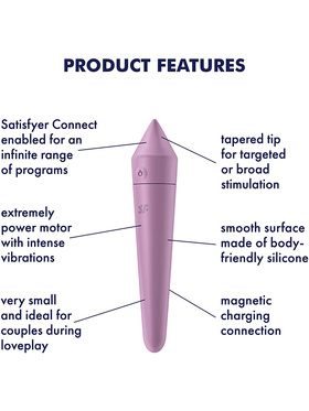 Satisfyer Connect: Ultra Power Bullet 8, Vibrator, purple 