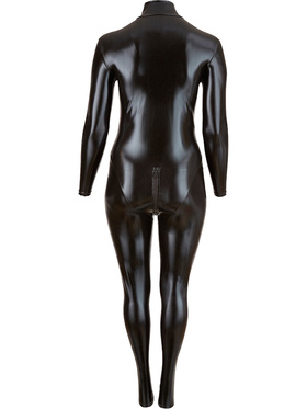 Cottelli Curves: Long-sleeved Jumpsuit with zipper