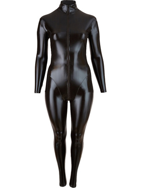 Cottelli Curves: Long-sleeved Jumpsuit with zipper