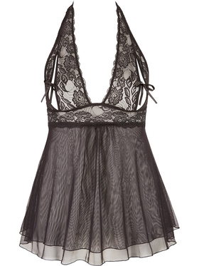 Cottelli Curves: Babydoll with lace, black