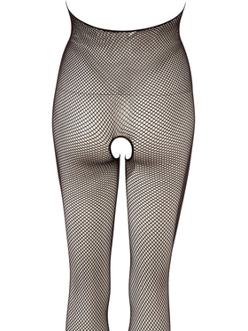 NO-XQSE: Crotchless bodystocking with mesh-design, One Size