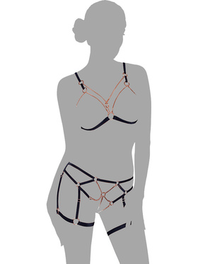 Cottelli Lingerie: Bra-set with straps and chains