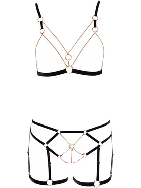 Cottelli Lingerie: Bra-set with straps and chains