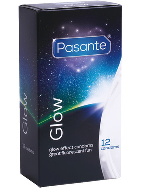 Pasante Glow: Condoms, 12-pack