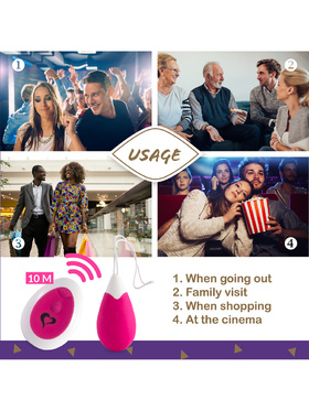 Feelztoys: Anna, Remote Vibrating Egg, pink