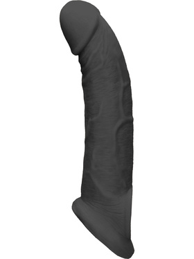 RealRock: Penis Extender with Rings, 22 cm, black
