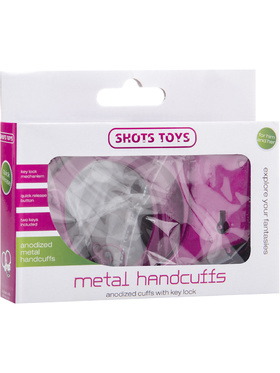 Shots Toys: Metal Handcuffs, pink