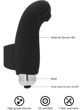 Simplicity: Basile, Finger Vibrator, black