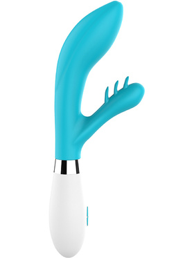 Luminous: Agave, Ultra Soft Silicone Rabbit Vibrator, turquoise