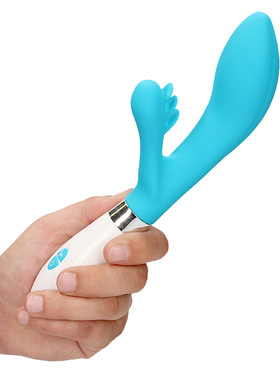 Luminous: Agave, Ultra Soft Silicone Rabbit Vibrator, turquoise