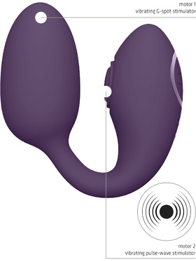 Vive: Aika, Double-Action Vibrating Love Egg, purple