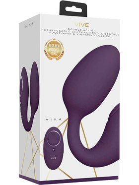 Vive: Aika, Double-Action Vibrating Love Egg, purple
