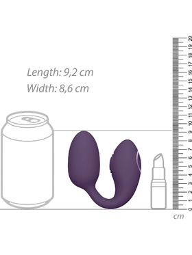 Vive: Aika, Double-Action Vibrating Love Egg, purple