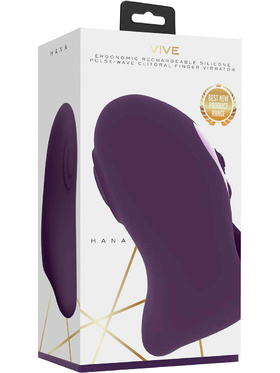 Vive: Hana, Pulse-Wave Clitoral Finger Vibrator, purple