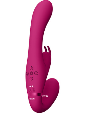 Vive: Suki, G-Spot Strapless Strapon Rabbit, pink 