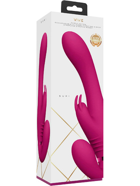 Vive: Suki, G-Spot Strapless Strapon Rabbit, pink 