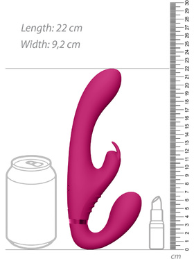 Vive: Suki, G-Spot Strapless Strapon Rabbit, pink 