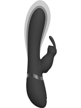 Vive: Taka, Inflatable Rabbit Vibrator, black
