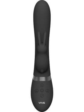 Vive: Taka, Inflatable Rabbit Vibrator, black
