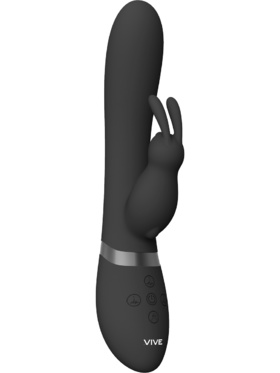 Vive: Taka, Inflatable Rabbit Vibrator, black
