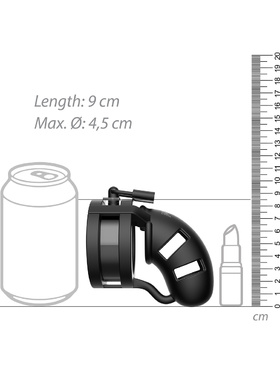 ManCage: Model 18 Silicone with Ballsplitter, 9 cm, black