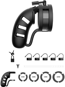 ManCage: Model 19 Silicone with Ballsplitter, 11.5 cm, black