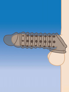 Size Matters: Penis Enhancer Sleeve + 4 cm, smokey