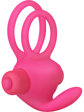 LoveToy: Power Clit Duo Cockring, pink