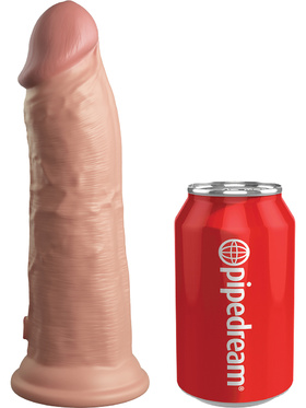 King Cock Elite: Dual Density Silicone Cock, 22 cm, light