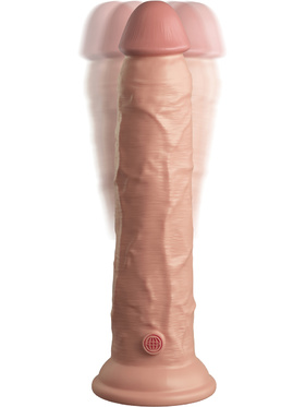 King Cock Elite: Dual Density Silicone Vibrating Cock, 25 cm, light