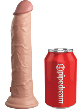King Cock Elite: Dual Density Silicone Vibrating Cock, 25 cm, light