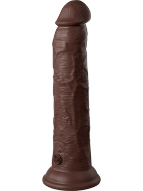 King Cock Elite: Dual Density Silicone Vibrating Cock, 25 cm, dark