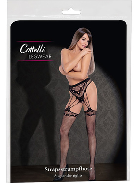Cottelli Legwear: Suspender String with Stockings, One Size