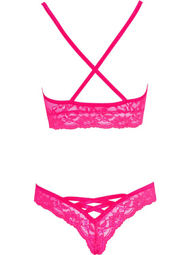 Cottelli Lingerie: Lace-bra & panties, pink