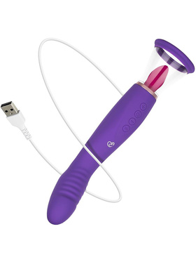 EasyToys: Pleasure Pump with G-Spot Vibrator, purple