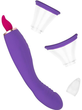 EasyToys: Pleasure Pump with G-Spot Vibrator, purple