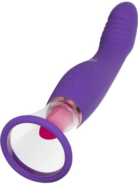 EasyToys: Pleasure Pump with G-Spot Vibrator, purple