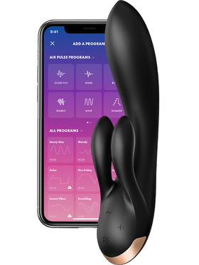 Satisfyer Connect: Double Flex Vibrator, black