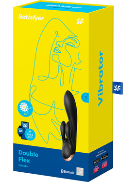 Satisfyer Connect: Double Flex Vibrator, black