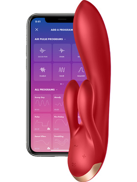 Satisfyer Connect: Double Flex Vibrator, red