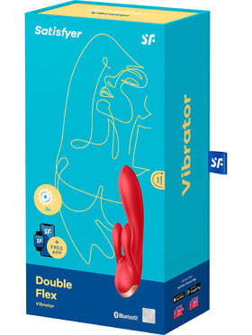 Satisfyer Connect: Double Flex Vibrator, red