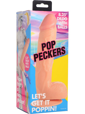 Pop Peckers: Poppin Dildo, 21 cm, light