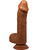 Beautiful Johnson: Realistic Dildo with Suctioncup, 22 cm, dark