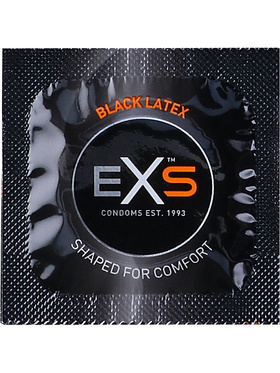 EXS Black Latex: Condoms, 100-pack